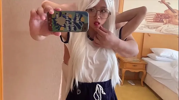Fake Hair Fantasy: Watch Her Trace Every Inch of Her Wet Pussy!